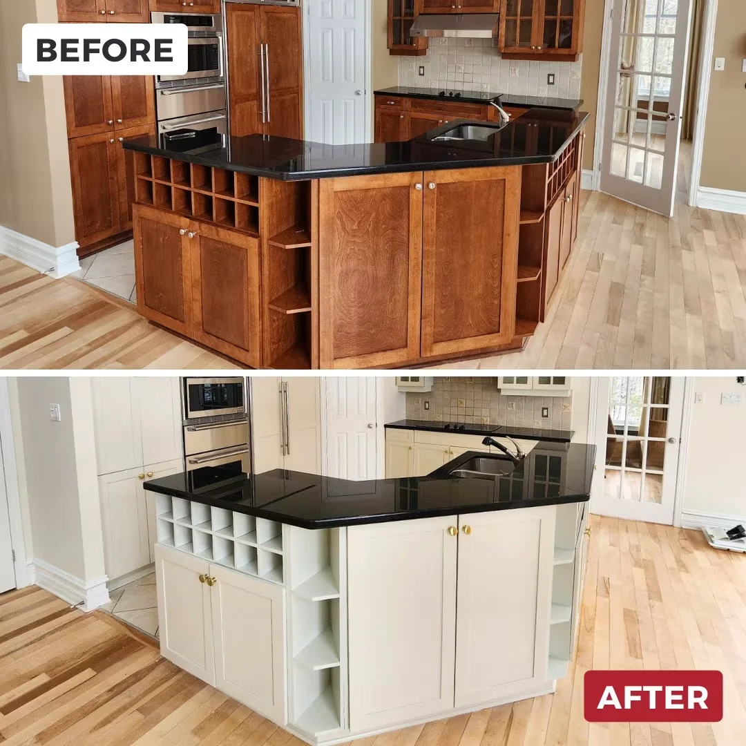 Kitchen Island Cabinet Refinish